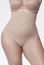 Julimex 275 Stringi Wysoka Talia Majtki stringi modelujące, natural