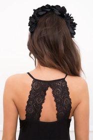 Italian Fashion Inspiracja ws.r. Nocna koszulka, czarny