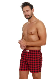 Doctor Nap BOX.5165 Majtki bokserki, black/red