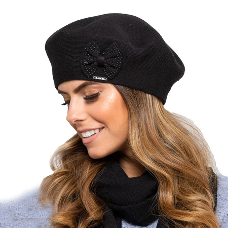 Kamea Salamanka Nakrycie głowy beret, czarny
