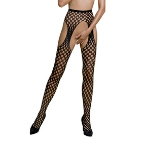 Passion ECO S003 Wyrób pończoszniczy pończochy z pasem, black