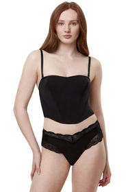 Triumph 10215945 Lift Smart Bandeau Maxi EX Majtki figi, 0004-black