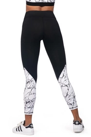 Reviver L9025/0 Legginsy fitness, czarno-biały