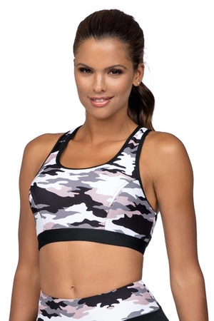 Reviver L5178/0 Top fitness, biało-czarne moro