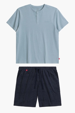 Atlantic NMP-386 Nocna piżama, niebieski/grafit