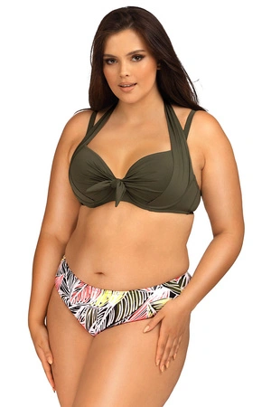 Lorin L2522/3 Kostium kąpielowy dwuczęściowy, khaki/wzór