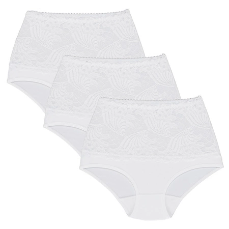 Wol-Bar Kaja 3-pak Majtki figi, biały