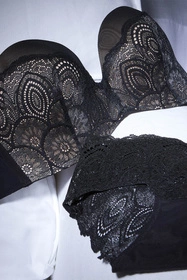 Wonderbra WB000BHO Biustonosz bardotka, 150 black