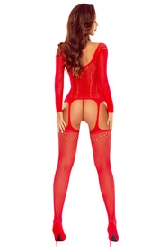 Passion BS125 Body bodystocking, red