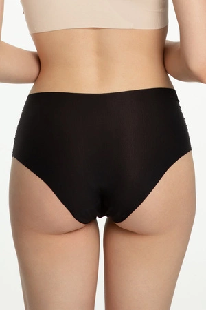 Julimex Mousse Maxi Majtki wysokie figi, czarny