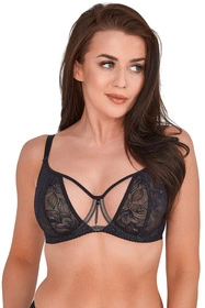 Gaia 1208 Delia Biustonosz miękki, czarno-beżowy