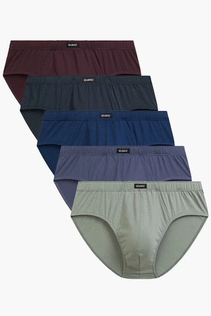 Atlantic 5SMP-003 5-pack Majtki slipy, granat/zielony/burgund/indygo/denim