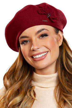 Vivisence 7036Kmpl Komplet beret+szalik, bordowy