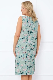 Italian Fashion Alwea sz.r. Nocna koszula, druk/c.zielony