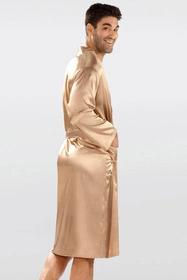 Dkaren Christian Nocna szlafrok, jasny brąz