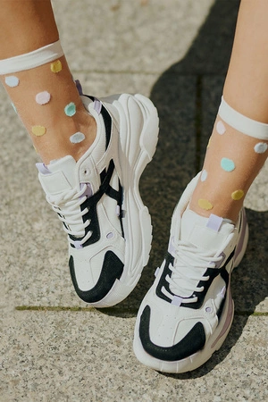 Gabriella Punta code 609 Wyrób pończoszniczy skarpetki, ecri/yellow