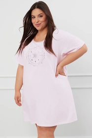 Italian Fashion Arugia kr.r. Nocna koszula, róż