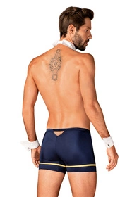 Obsessive Pilotman set Nocna sexy kostium, granatowy