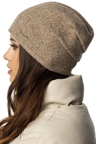 Vivisence 7087Kmpl Komplet czapka+komin+rękawiczki, beżowy melanż