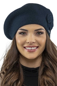 Vivisence 7037Kmpl Komplet beret+szalik, granatowy