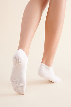 Gabriella SW014 Skarpety stopki, bianco