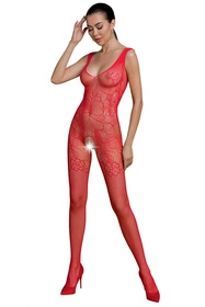 Passion ECO BS012 Body bodystocking, red