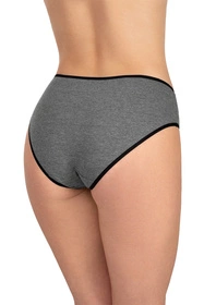 Vivisence 4016 5-pack Majtki figi, gumka czarna: szary/szary/szary/grafit/grafit