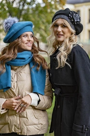 Vivisence 7049 Nakrycie głowy beret, czarny