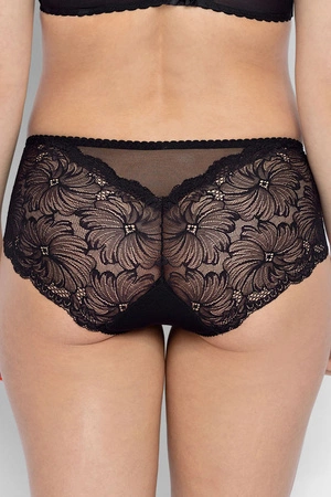 Gaia 534P Chantal Majtki figi, czarny ażur