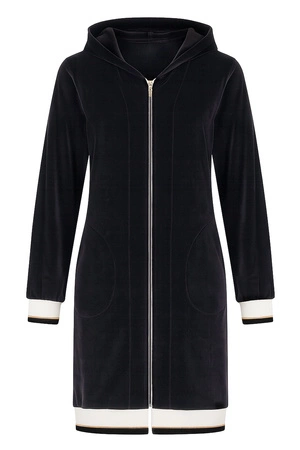 Vivisence 5018 Nocna szlafrok, czarno-biały