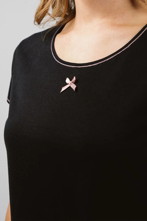 Italian Fashion Bonilla kr.r. kr.sp. Nocna piżama, czarny/druk