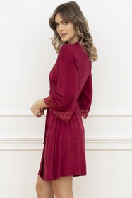 Italian Fashion Samaria r.3/4 Nocna szlafrok, wino