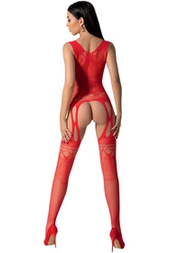 Passion BS099 Body bodystocking, red
