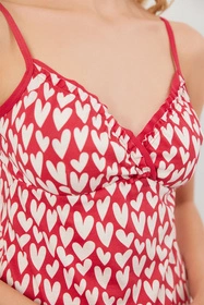 Italian Fashion Evora ws.r. Nocna koszula, druk/c.czerwony