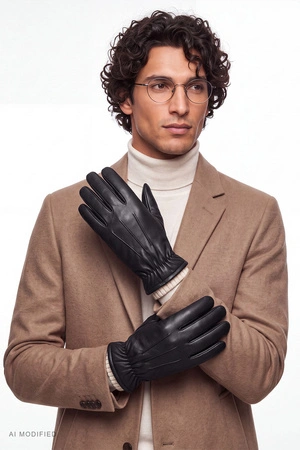 Vivisence MR7203 Rękawiczki skórzane, black