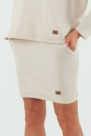 Italian Fashion Stella mini Spódnica dresowa, beż