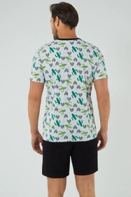 Italian Fashion Picos Men kr.r. kr.sp. Nocna piżama, druk/czarny