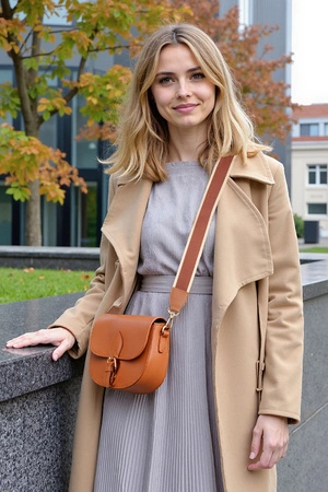 Vivisence T0007 Torebka na ramię, karmelowy