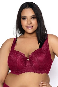 Mat 053/22 Carmela Big Biustonosz usztywniany, burgund