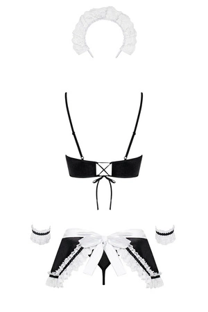 Obsessive Maid Nocna sexy kostium, czarny