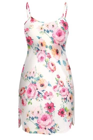 Unikat Rose Nocna koszulka, ecru-kwiaty