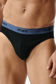Atlantic 3MP-0944 3-pack Majtki slipy, czarny/denim/czarny