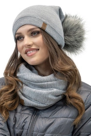 Vivisence 70105 Nakrycie głowy czapka, jasnoszary