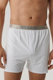 Atlantic 2BMB-005 2-pack Majtki bokserki, biały