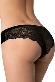 Julimex Tanga panty Majtki figi, czarny