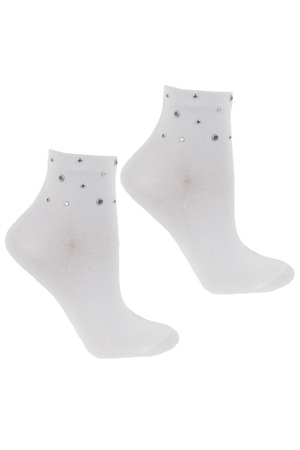 Moraj CSL500-016 Skarpety za kostk�, white