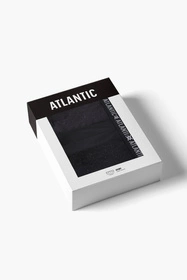Atlantic 3MP-174 3-pack Majtki slipy, czarny/czarny/czarny