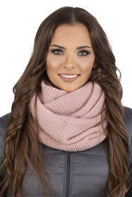 Vivisence 7014 Kmpl+R Komplet czapka+komin+rękawiczki, pudrowy róż