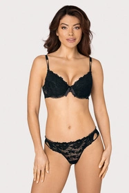 Róża Carmen Biustonosz push-up, czarny