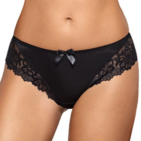 Mat 053/4 Carmela Majtki stringi, czarny